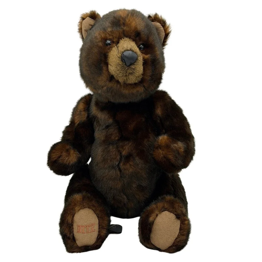 Ditz‎ Designs The Hen House Grizzly Bear Plush Jointed Stuffed Animal Realistic
